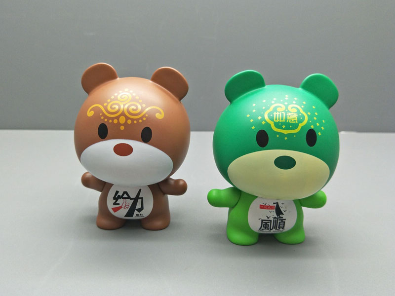 Chinese bear series intelligence toys model car ornaments