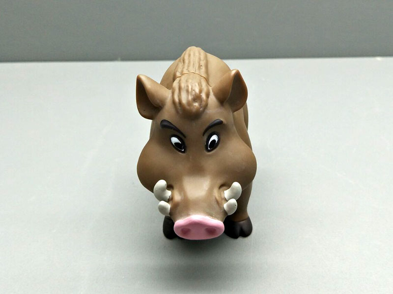 搪胶野猪玩具摆件 动物手办模型公仔